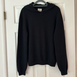 KHAITE Black Cashmere Hoodie - SZ L